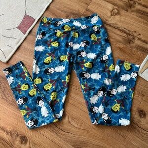 LuLaRoe Frankenstein & Bride of Frankenstein Halloween Leggings. One size